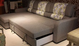 家庭装修最新折叠双人沙发床效果图